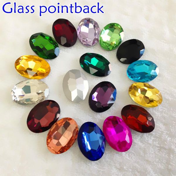 

other more color for choice,pointback crystal ,oval glass stone