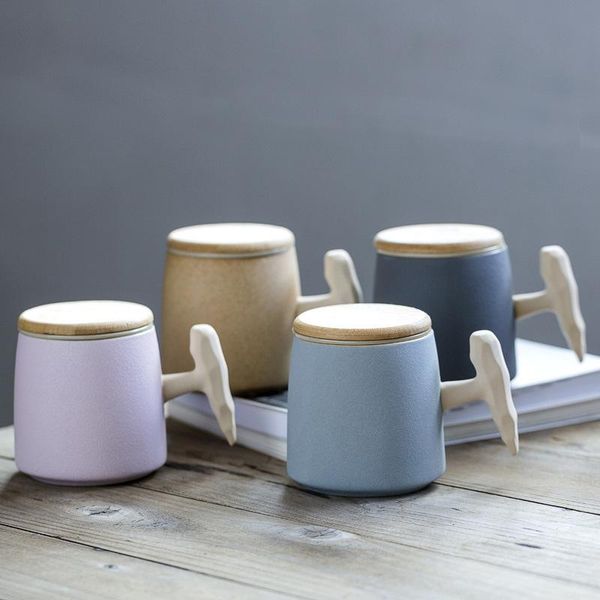 

mugs ceramic travel tea set retro quick cup portable separation household mug