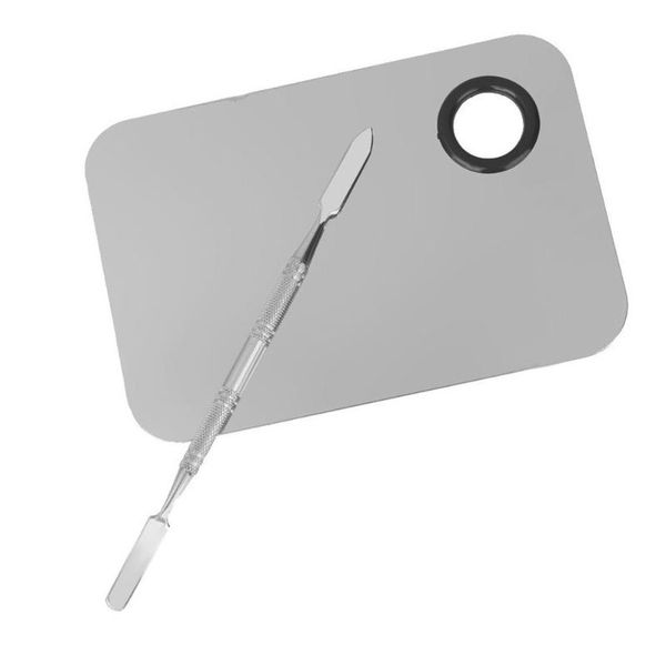 

eyebrow tools & stencils stainless steel makeup mixing blending spatula