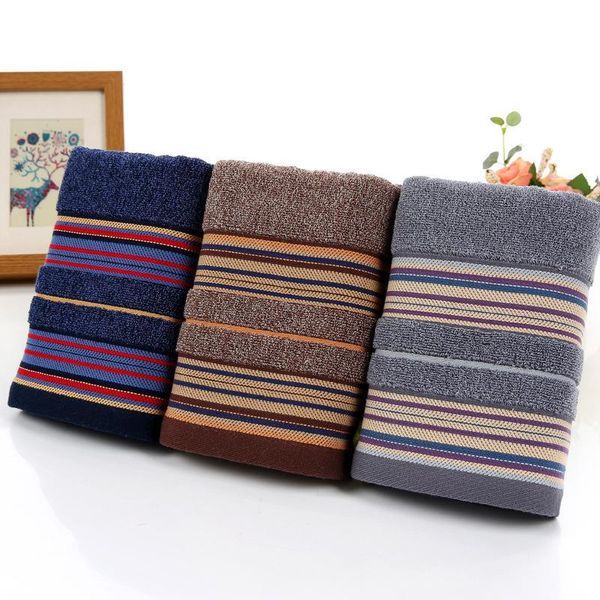 

towel 2021 1pc thicker stripe pattern soft 100% cottontowel bathroom absorbent hand face towels terry
