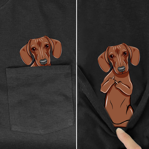 

funny t shirt fashion brand summer pocket dog printed t-shirt mens for women shirts hip hop funny cotton tees, Black;green
