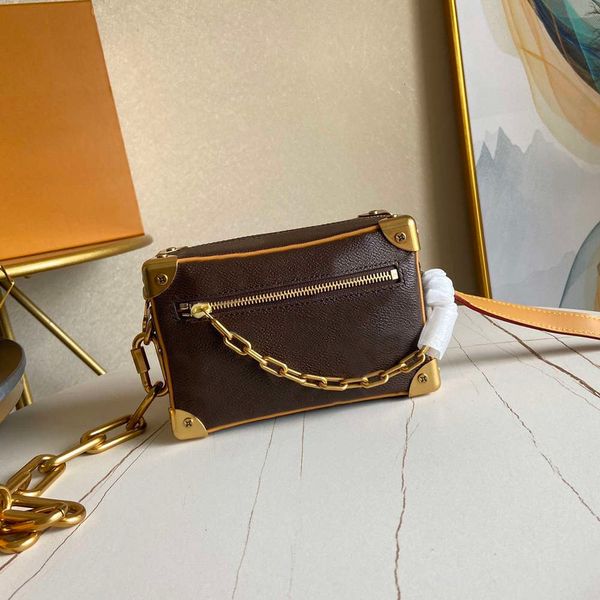 

7a+ zipper wallet billetera de diseÃ±ador classic mini soft trunk chains genuine leather bags 7a high end quality sac luxe shoulder crossb