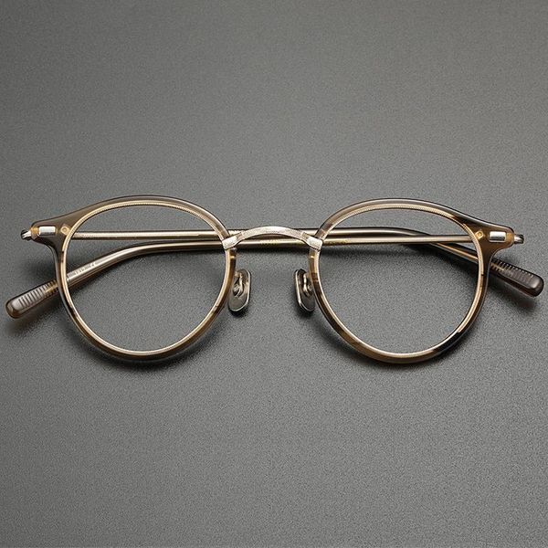 

fashion sunglasses frames vintage glasses frame men round retro acetate optical eyeglasses myopia reading prescription women ey, Black