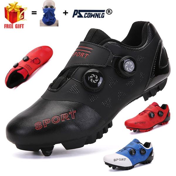 

cycling footwear 2021 style bicycle sneakers men mountain shoes self-locking road mtb shoe ultralight professional cycing, Black