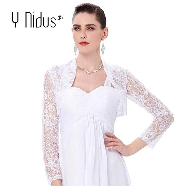 

women's suits & blazers white blazer long sleeve floral lace shrug bolero cardigan 3/4 crochet sheer crop jacket plus size femme, White;black