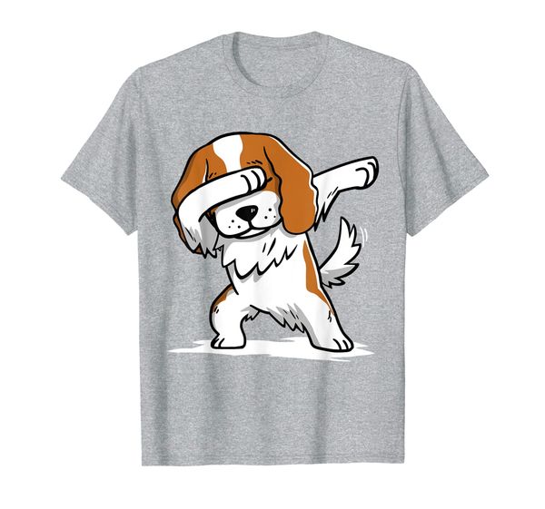 

dabbing cavalier king charles spaniel dab dance gift t-shirt, White;black