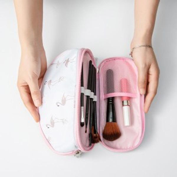 

cosmetic bags & cases women's bag fashion waterproof multifunctional double layer nesesser brush toiletry wash make up organizer pouch