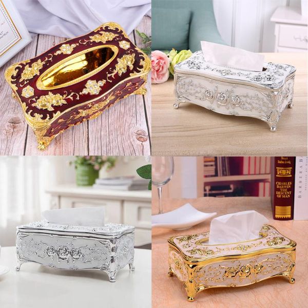 

tissue boxes & napkins acrylic box deskplastic home holder living room (golden)