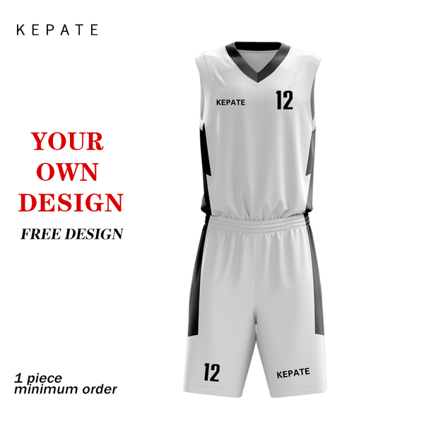

men's tracksuits custom basketball full sublimation printing soccer club team training uniform suit for men, Gray