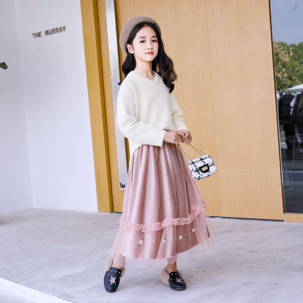 

skirts gold velvet long skirt 2021 autumn winter high waisted skinny girls pleated casual loose