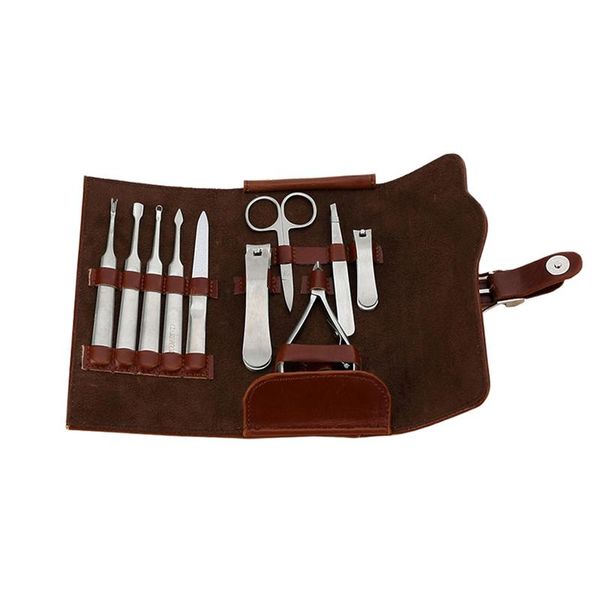 

nail art kits 10pcs stainless steel pedicure professional clipper set cuticle tweezer manicure beauty tools kit