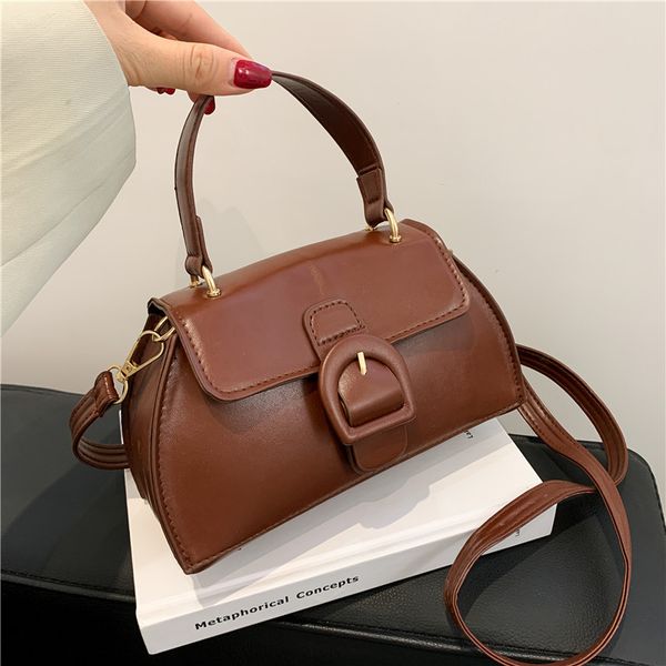 

design bags autumn popular new fashion portable small square bag simple single shoulder messenger bag female