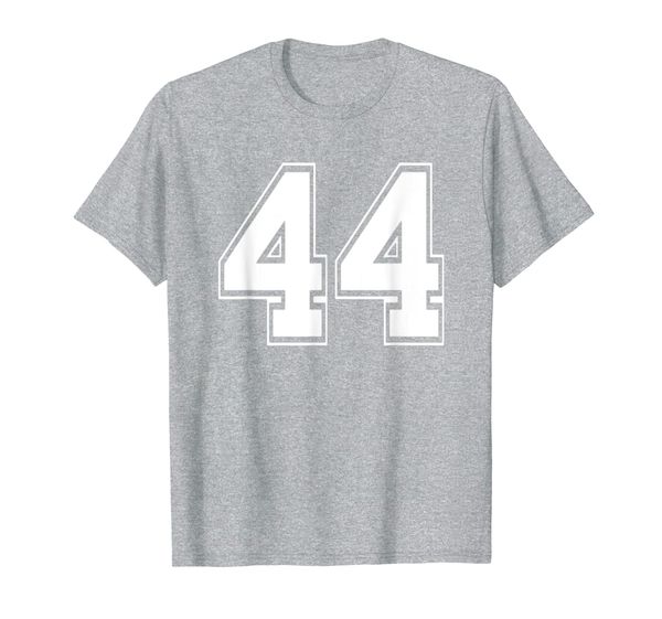 

number 44 shirt baseball football soccer fathers day gift t-shirt, White;black
