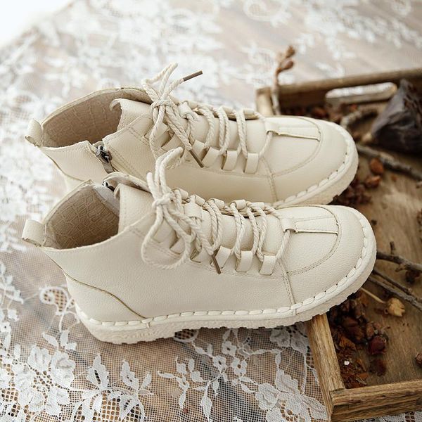 

boots careaymade-college style winter women's boots,japanese simple casual comfortable flat shoes,sen series short, Black