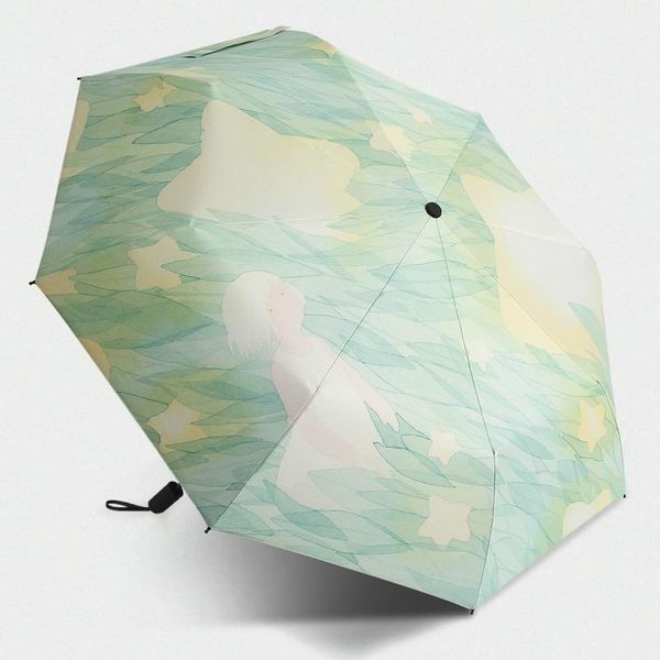 

umbrellas illustrations of girls picking up stars women folding umbrella travel wind resistant portable sun rainy