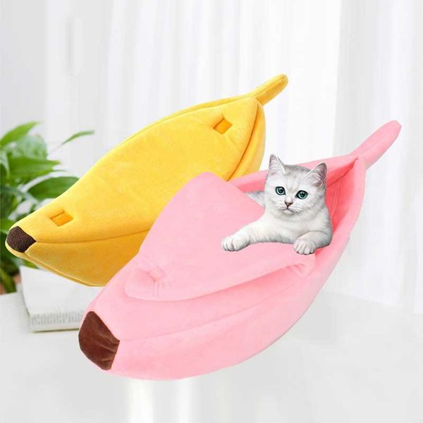 

cat beds & furniture banana and dog bed soft warm mat cute comfortable portable pet basket kennel supplies for sale