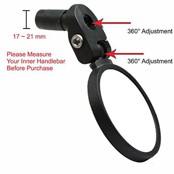 

bicycle rearview mirror mountain road front mirror rear view mirror safety-mirror for stainless steel handle stainless steel len