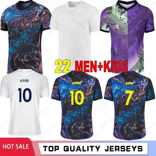 

21 22 dele son bale kane soccer jerseys hojbjerg bergwijn lo celso 2021 2022 lucas football shirt uniforms spurs men + kids kit top, Black;yellow