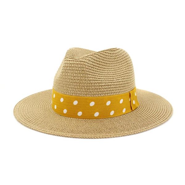 

wide brim hats 2021 fashion spring summer british classic jazz panama straw hat outdoor beach sun visor travel, Blue;gray