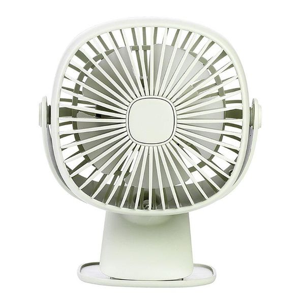 

electric fans multi-function 3-in-1 deskmini usb charging fan rotary 360 degree square led night light small personal quiet