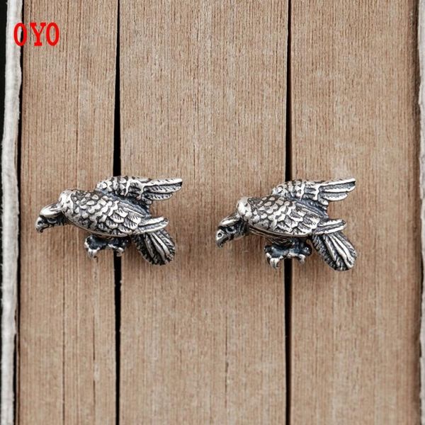 

stud 925 sterling silver eagle earrings, Golden;silver