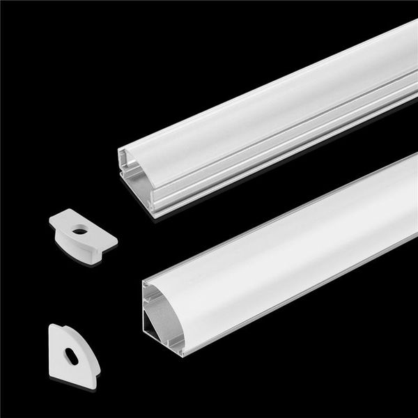 

bar lights 2-30pcs/lot 50cm u v led aluminium channel holder corner connector for strip light under cabinet lamp kitchen