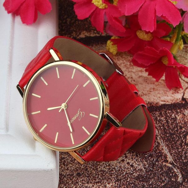 

wristwatches geneva watch fashion women dress watches casual ladies quartz womens zegarek damski dames horloges, Slivery;brown