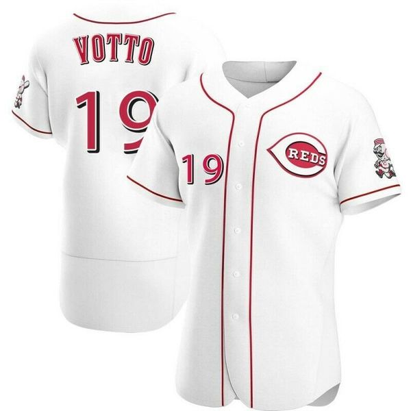 

joey votto youth white aop baseball jersey xs-6xl, Black