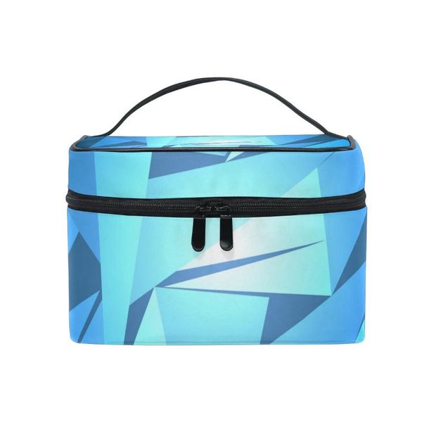 

cosmetic bags & cases fengju bag portable travel organizer hanging toiletry case storage tote for girls woman abstract triangle