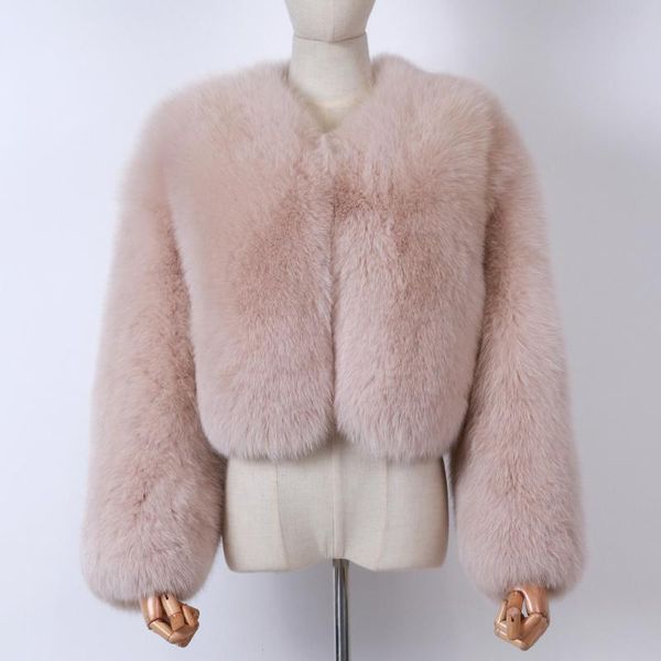 

women's fur & faux ladies real jacket natural full pelt women, Black