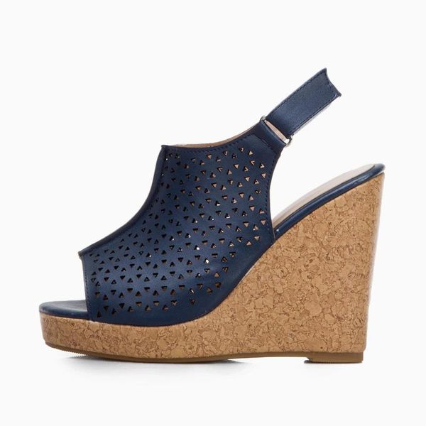 

arden furtado summer fashion wedges yellow women's shoes peep toe elegant temperament buckles buckle sandals 44 45, Black