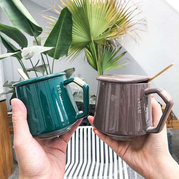 

mugs ceramic luxury coffee mug outdoor breakfast milk turkish cups cute travel canecas de porcelana cup