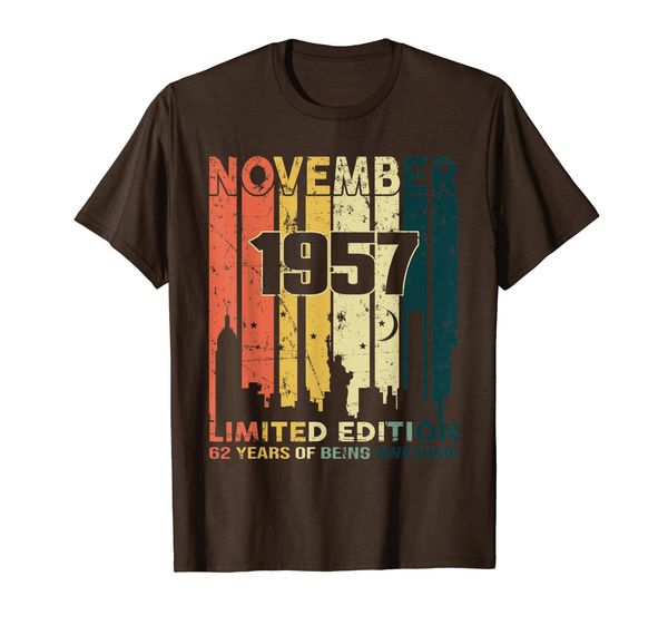 

Vintage 62 Years Old Gift Awesome Since November 1957 Shirt, Mainly pictures