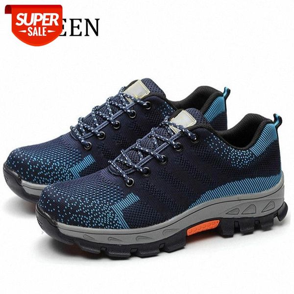 

yween mesh steel toe caps safety&work shoes men fashion breathable non-slip platform anti-puncture tooling boot men's shoes #ka4b