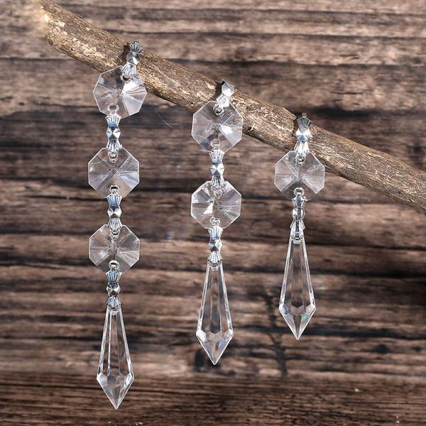 

chandelier crystal 10pcs/pack octagonal bead lamp pendants decoration parts