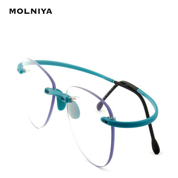 

fashion sunglasses frames frameless glasses frame elastic tr90 cat eye spectacles women computer optics ultra-light unisex, Black