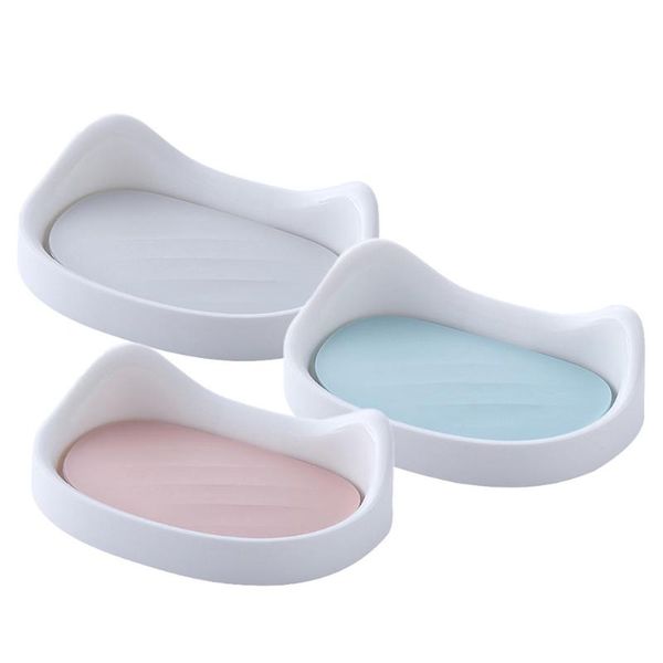 

gift wrap 3pcs cat shape soap box creative hanging holder wall-mounted dish