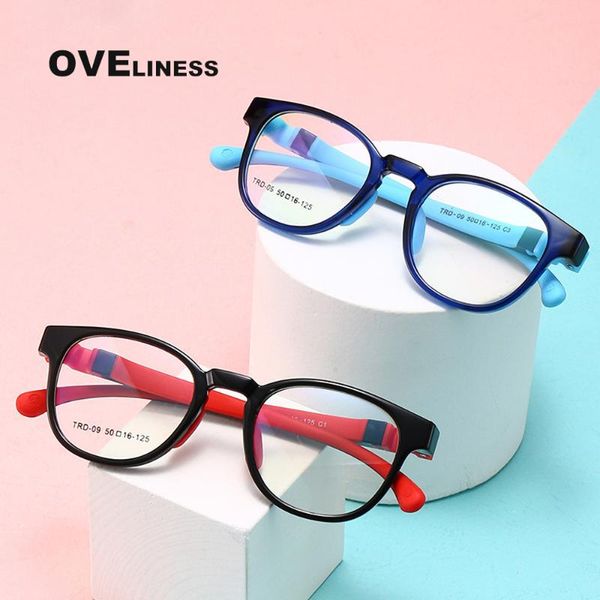 

fashion sunglasses frames ultralight optical soft kids glasses frame girl boy eyeglasses prescription children spectacle eyewear, Black