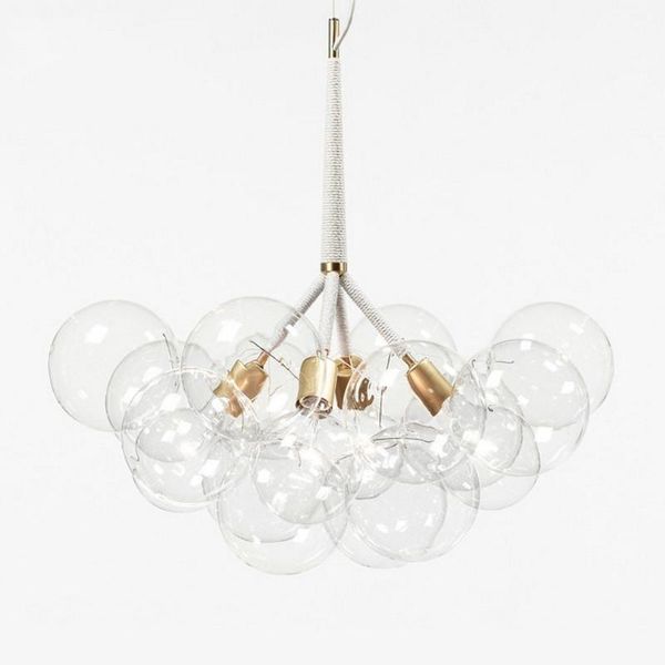 

9 /12 /20 bubbles modern art molecular glass chandelier fashion designer dinner bedroom kitchen led hanging light fixtures