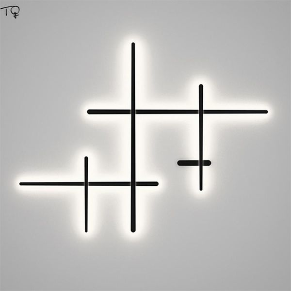 

wall lamp nordic minimalist art line led long modern simple adjustable sconce living room bedside background aisle corridor