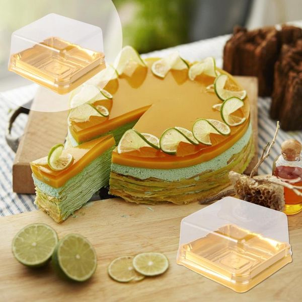 

50pcs square moon cake boxes egg-yolk puff container golden packing box (small