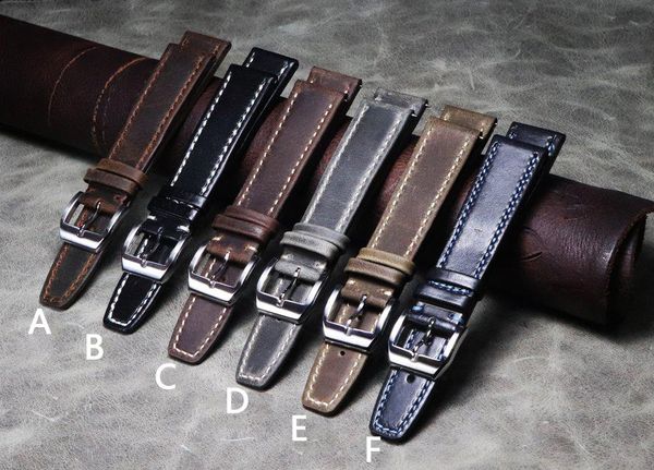 

watch bands handmade genuine leather band 20mm 22mm 21mm quick release straps brown watchbands accessories for pam, Black;brown