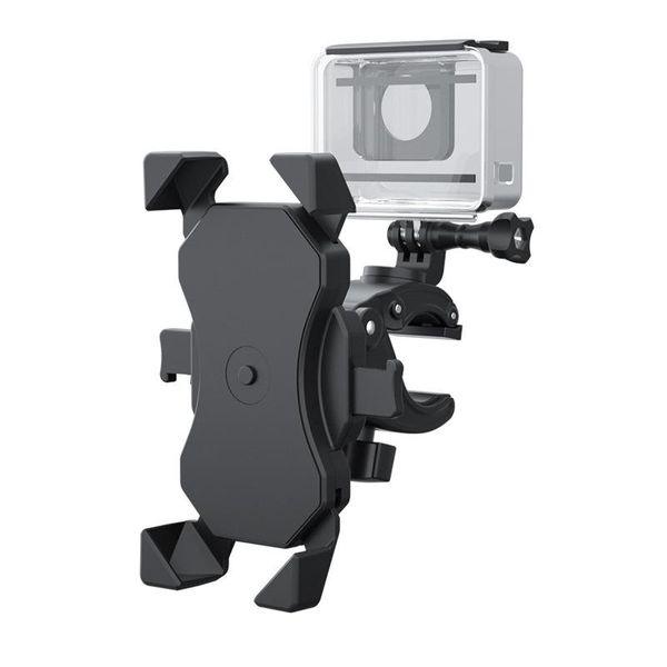 

car & truck racks bike phone holder 360 rotation motorcycle mount clamp for action camera and smartphone 4.0-6.5 inches