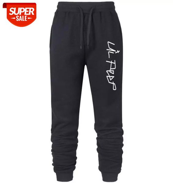 

lil peep new running jogging pants men soft bodybuilding joggers men sweatpants long trousers sport training pants militair #xs9p, Black