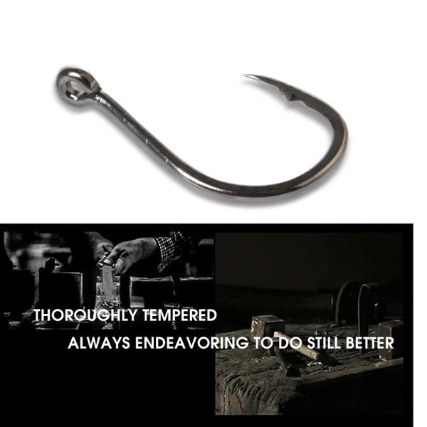 

ftk 3pack carp hooks high carbon steel 7pcs-10pcs/pack size 1#-12# super needle point and ring eye 4x-iseama for fishing tackle