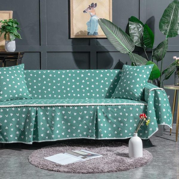 

chair covers pastoral cotton linen thick sofa cover for living room modern universal towel all-inclusive dust couch four season