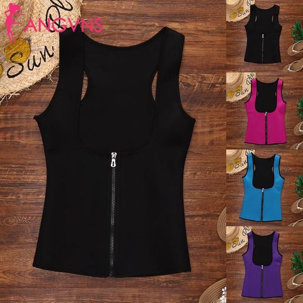 

women's shapers women slimming body shaper underwear u-shape corset zipper solid color slim female summer vest, Black;white
