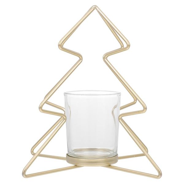 

candle holders 1pc wrought party candleholder home stand christmas deskadorn (gold)