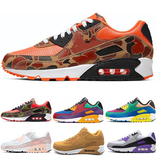 

running shoes 90 orange white hyper grape viotech premium bred men women trainers sport sneakers size 36-45
