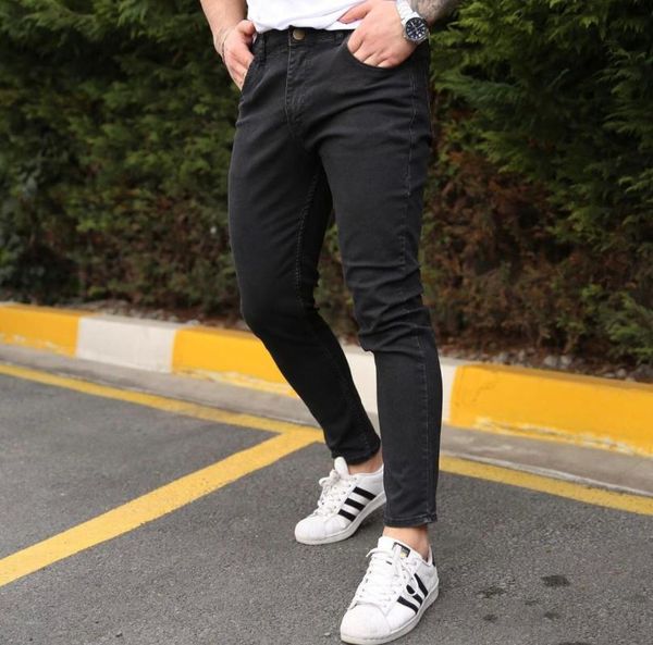 

new brand men jeans slim fit stylish casual comfortable new season 2021 gentlemen young boys, Blue